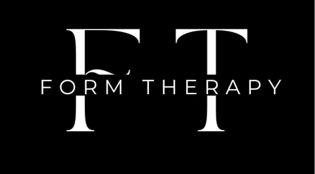 Form Therapy logo design featuring bold typography in Grays, England, GB.