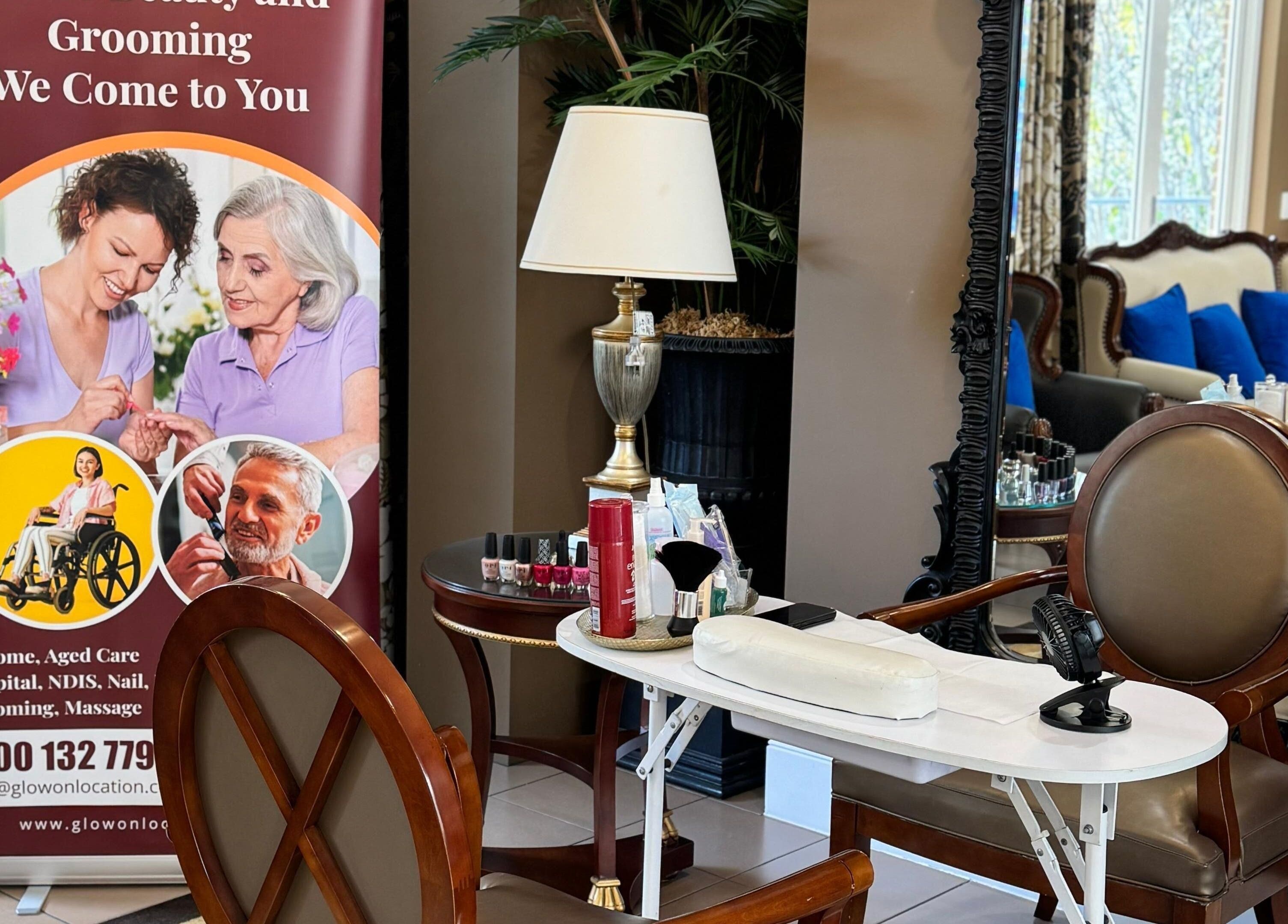 Glow On Location - Nagle Residential Aged Care offers beauty and grooming services in Sutherland, New South Wales, AU.