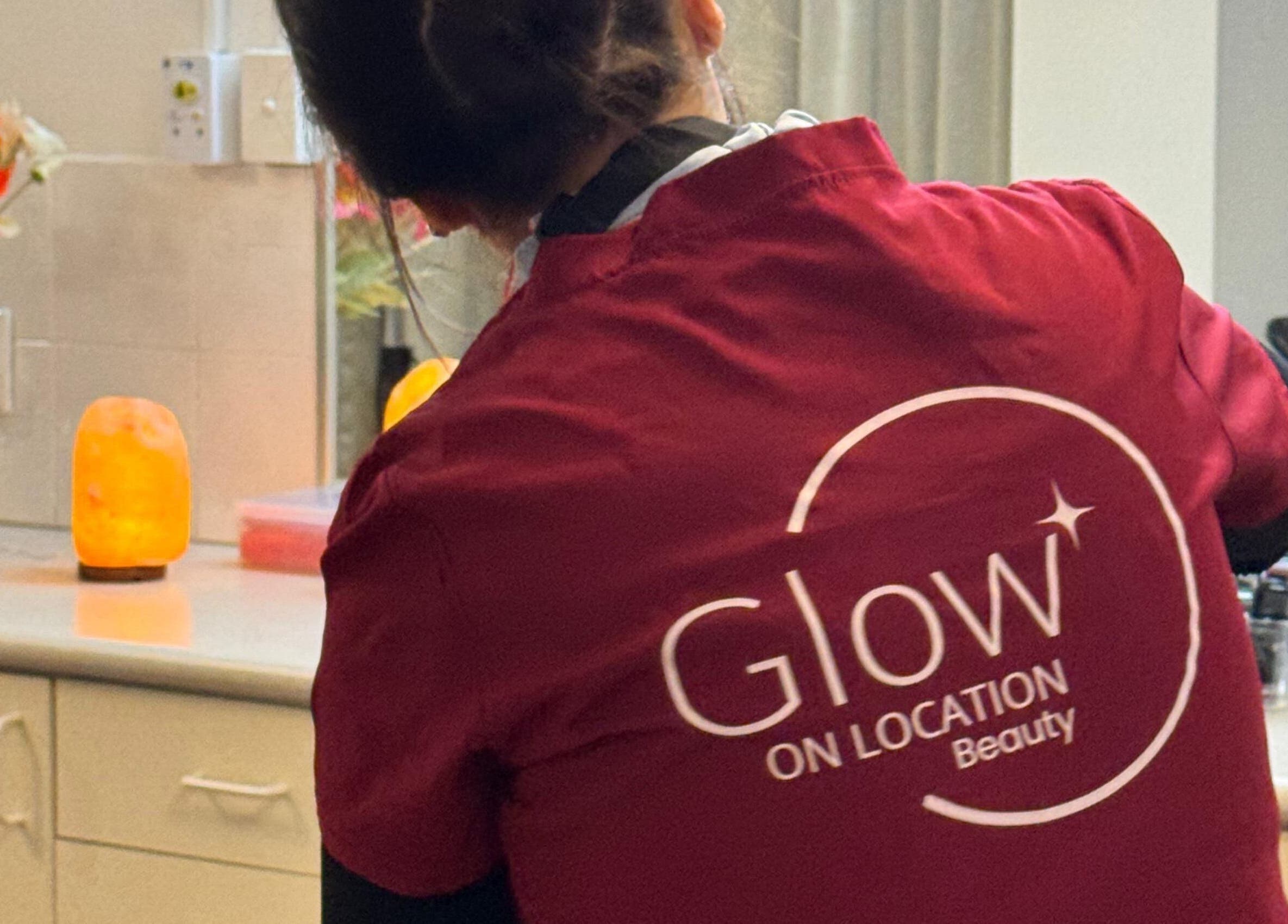 Glow On Location - Nagle Residential Aged Care Sutherland, warm ambiance and beauty care setup.