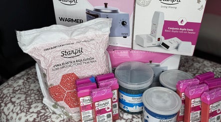 Waxing supplies at Pampering Haven Beauty Esthetics, San Juan, San Juan-laventille Regional Corporation, TT.