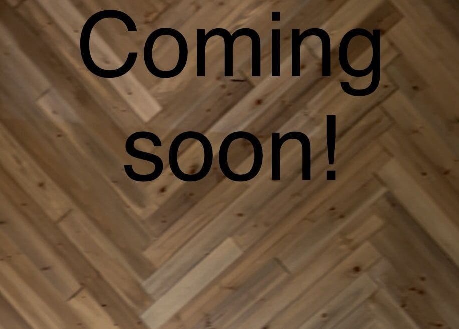 Coming soon notice on wooden floor at Ascend Beauty College Huntsville Campus, Huntsville, Alabama, US.
