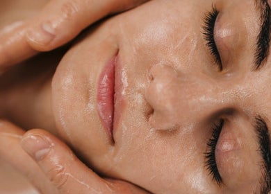 Relaxing facial massage at Exhale By Elegance, Stapleford, England, GB for rejuvenation and skin care.