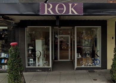 Front view of Rok Hair salon in Melbourne, Victoria, AU, showcasing a stylish and welcoming entrance.