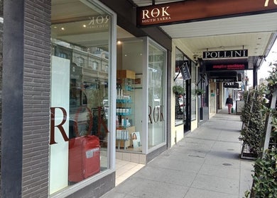 Exterior view of Rok Hair salon in Melbourne, Victoria, AU showcasing modern design and inviting entrance.