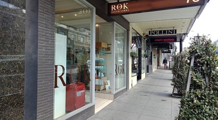 Exterior view of Rok Hair salon in Melbourne, Victoria, AU showcasing modern design and inviting entrance.