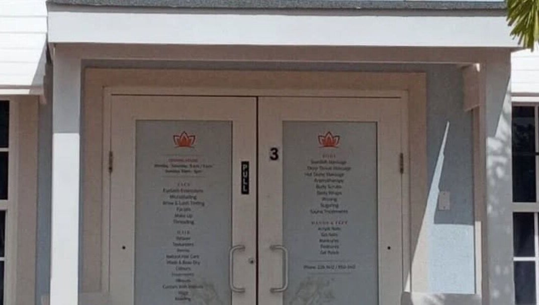 Front entrance of Diana Loleta - The Spa at Coverley, Bridgetown, Christ Church, BB, inviting atmosphere.