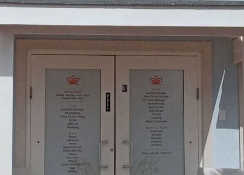 Front entrance of Diana Loleta - The Spa at Coverley, Bridgetown, Christ Church, BB, inviting atmosphere.