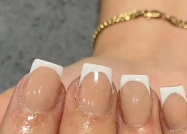 French manicure at Diana Loleta - The Spa at Coverley in Bridgetown, Christ Church, BB. Perfect for elegance seekers.