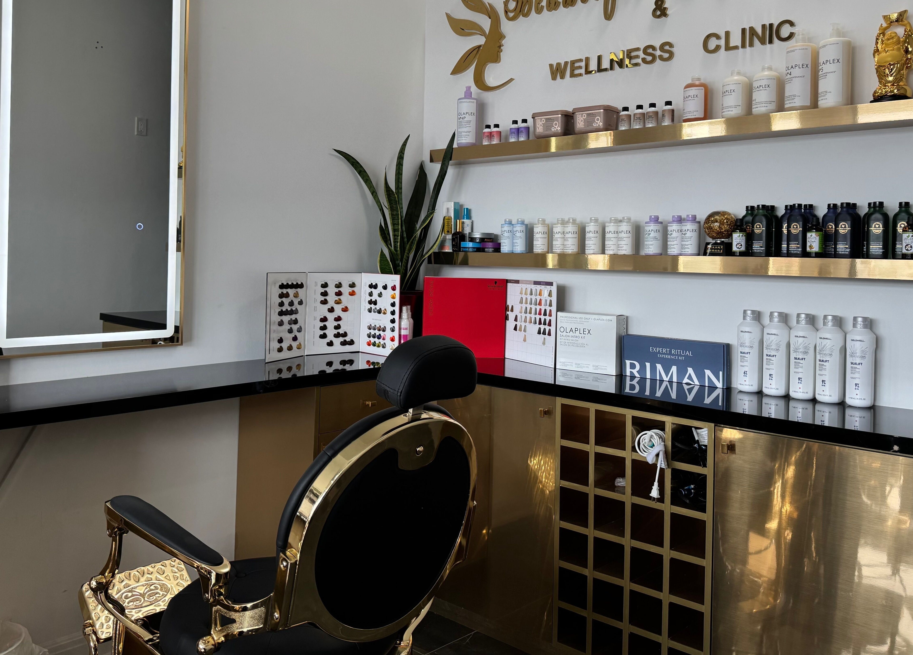 Elegant beauty station at Beautiful Me Spa & Wellness Clinic in Toronto, Ontario, CA, showcasing premium products.