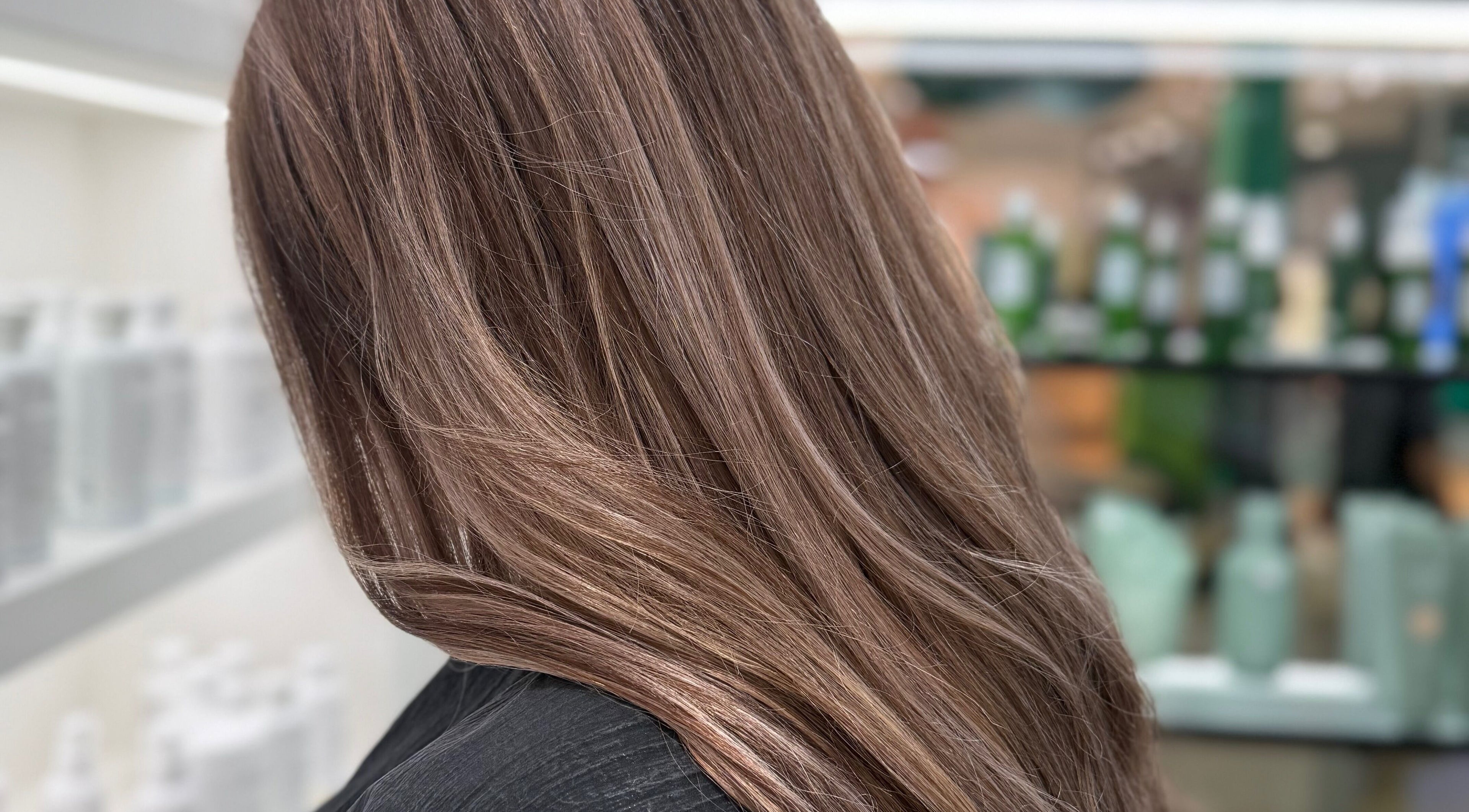 Smooth brown hair at Maya Hair Symphony in Cremorne, New South Wales, AU.