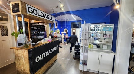 Interior of Blu Gel Hair Studio in Pietermaritzburg, Kwazulu-natal, ZA showcasing chic decor and welcoming ambiance.
