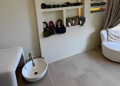 Relaxing treatment room at The Celine Spa in Swanley, England, GB with elegant furnishings and calming ambiance.