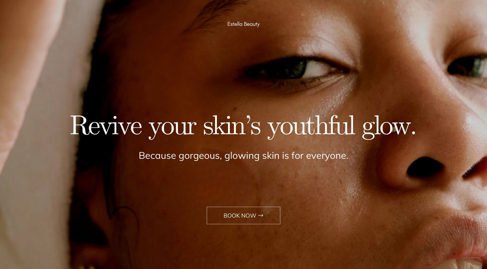 Close-up of radiant skin promoting rejuvenation at Estella Beauty, Kuala Lumpur, Wilayah Persekutuan Kuala Lumpur, MY.