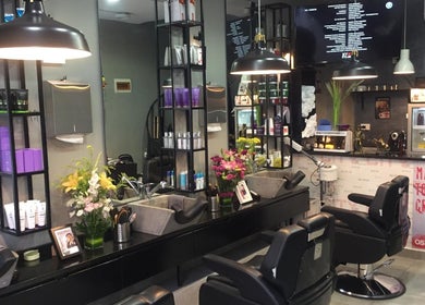 Modern interior of Capital barber (صالون العاصمة) in Amman, Amman Governorate, JO, with elegant decor.