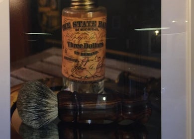 Vintage grooming set at Capital barber (صالون العاصمة ) in Amman, Amman Governorate, JO, showcasing elegant style.