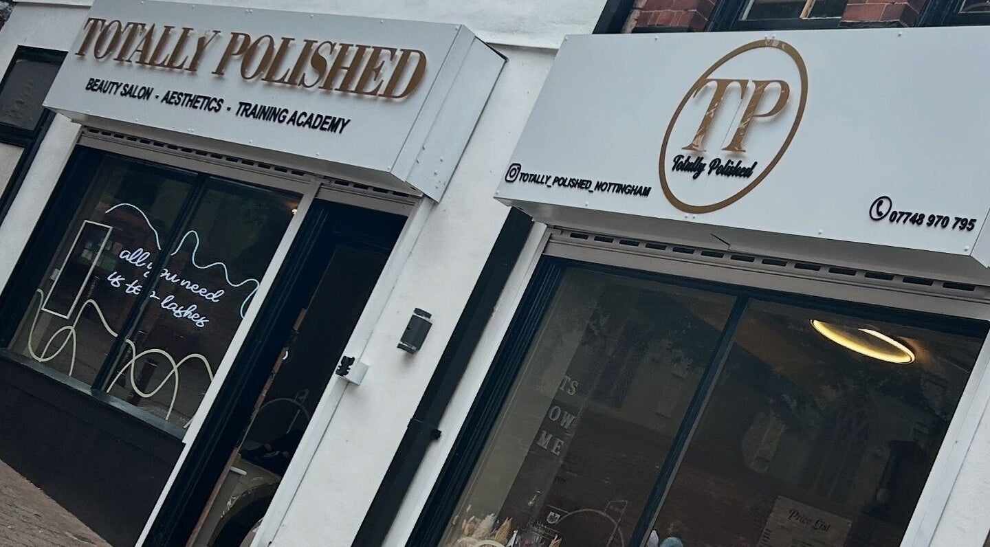 Facade of Petal Beauty by Lydia @ Totally Polished Ilkeston, Ilkeston, England, GB featuring stylish signage.