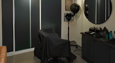 Elegant styling chair and mirror setup at Sculpt Studio, Kuala Lumpur, Wilayah Persekutuan Kuala Lumpur, MY.