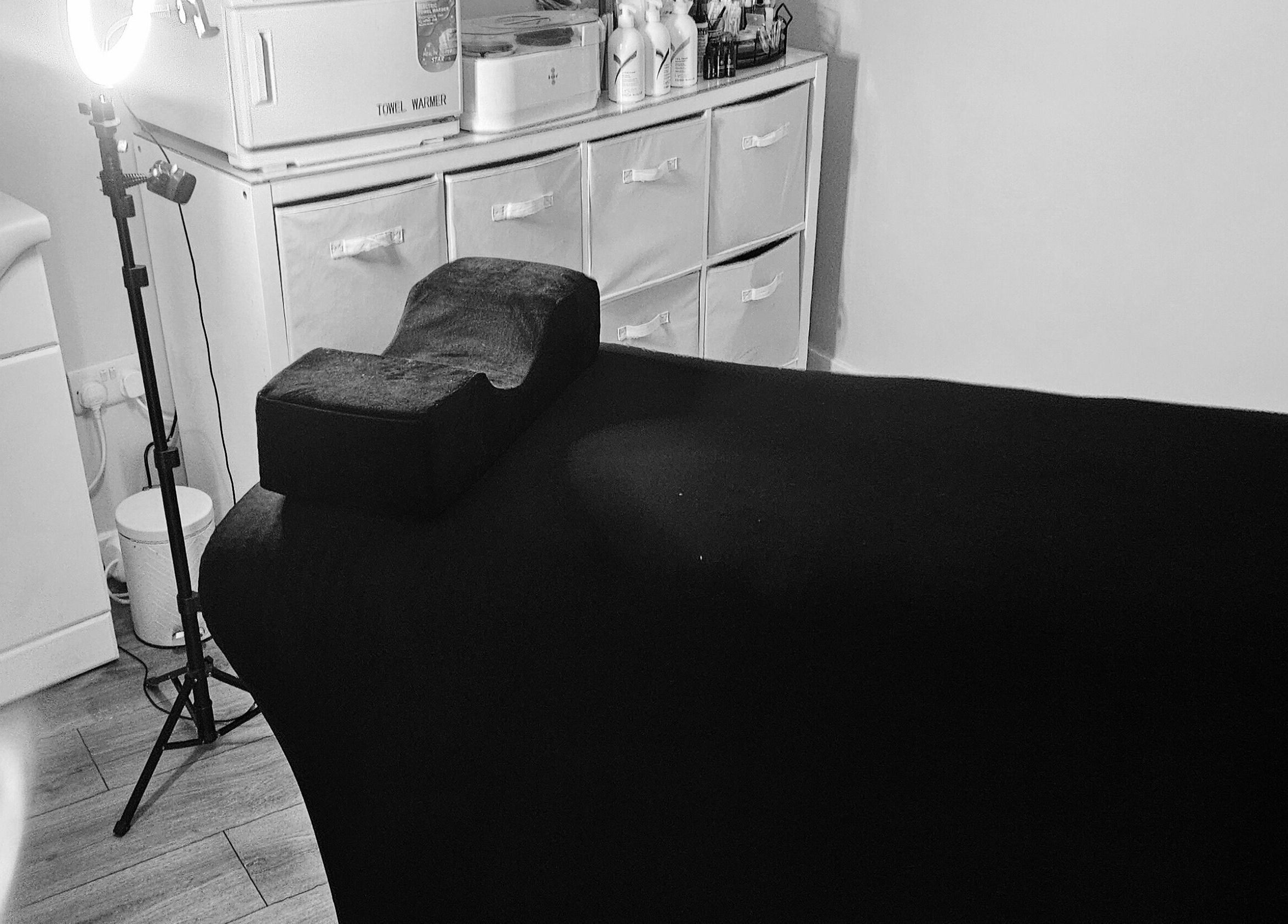 Relaxing treatment room at Boyd Beauty in Kennoway, Scotland, GB, showcasing a serene spa setting.