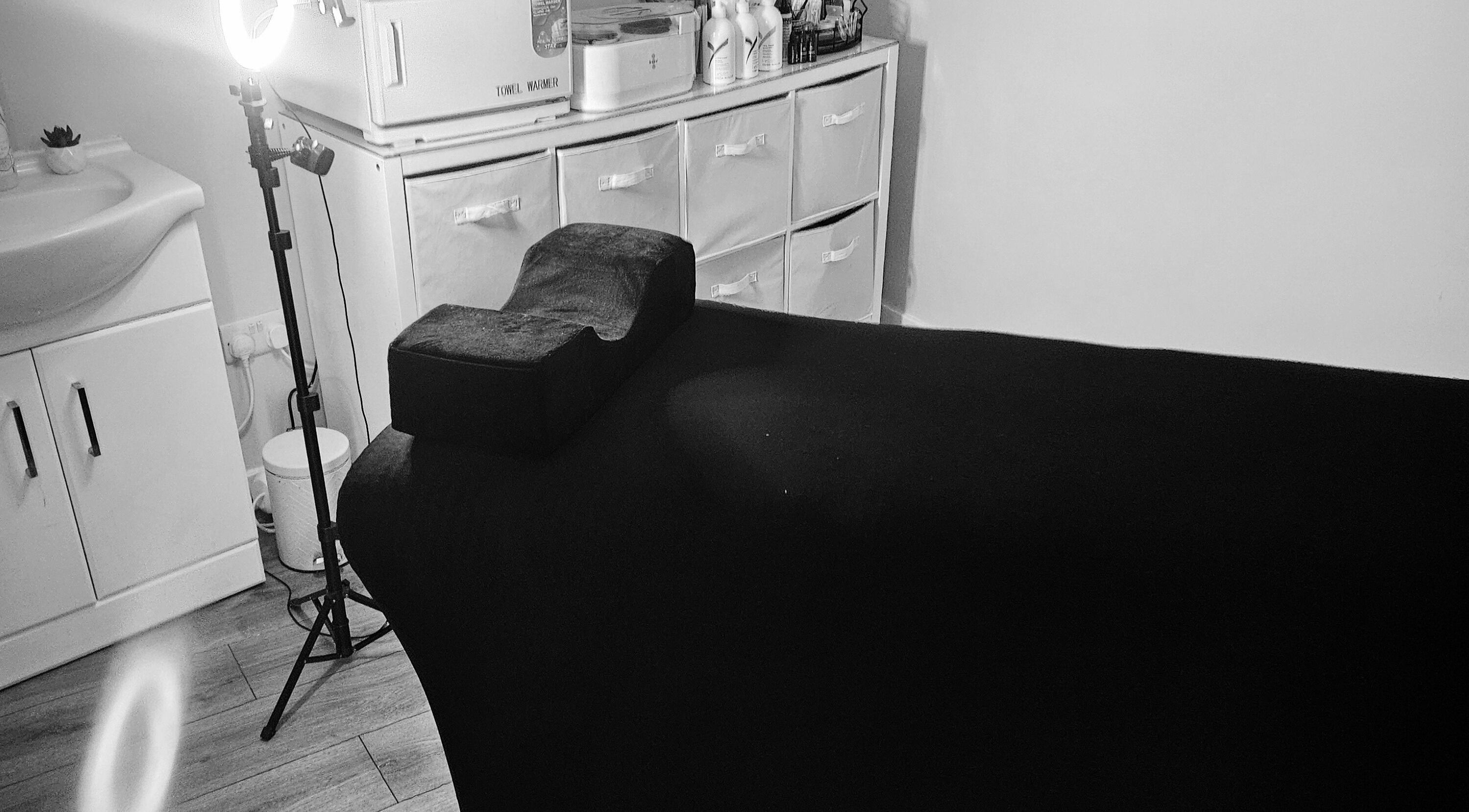 Relaxing treatment room at Boyd Beauty in Kennoway, Scotland, GB, showcasing a serene spa setting.