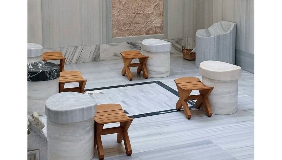 Luxurious marble spa interior at Rox Travels, Nevşehir, Nevşehir, TR.