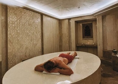 Relaxing spa experience at Rox Travels in Nevşehir, Nevşehir, TR with traditional stone interior.