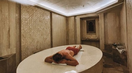 Relaxing spa experience at Rox Travels in Nevşehir, Nevşehir, TR with traditional stone interior.