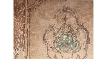 Detailed wall art at Rox Travels in Nevşehir, Nevşehir, TR, showcasing intricate and historic design.