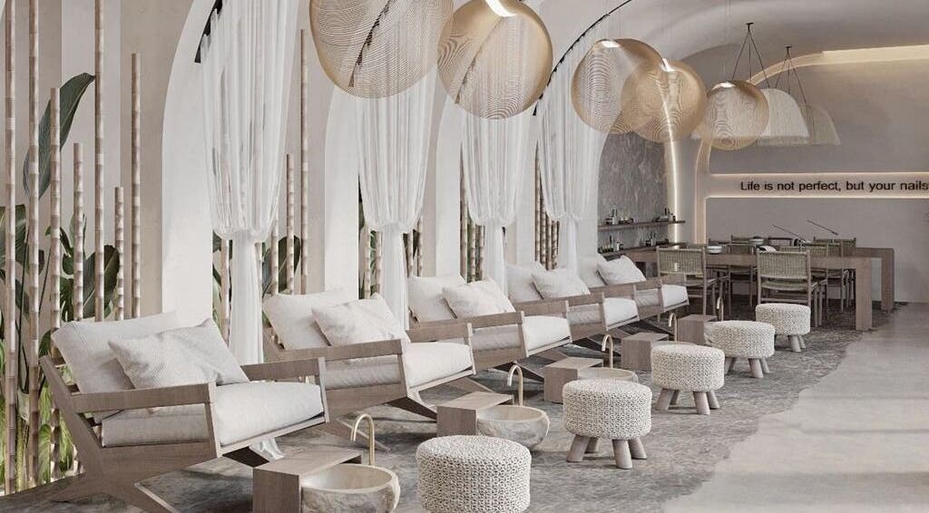 Chic interior at Petanu Salon, Al Malqa', Al Qassim Province, SA, offering elegant and relaxing beauty services.