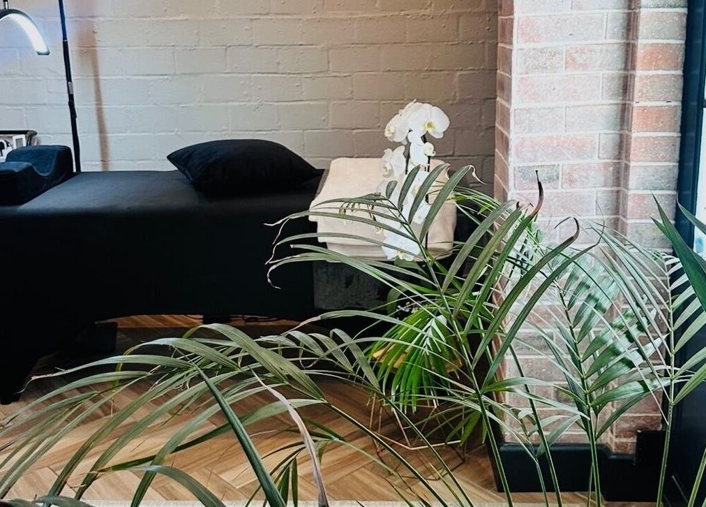 Relaxing treatment room at Lash Luxe in Cape Town, Western Cape, ZA with a massage table and calming decor.