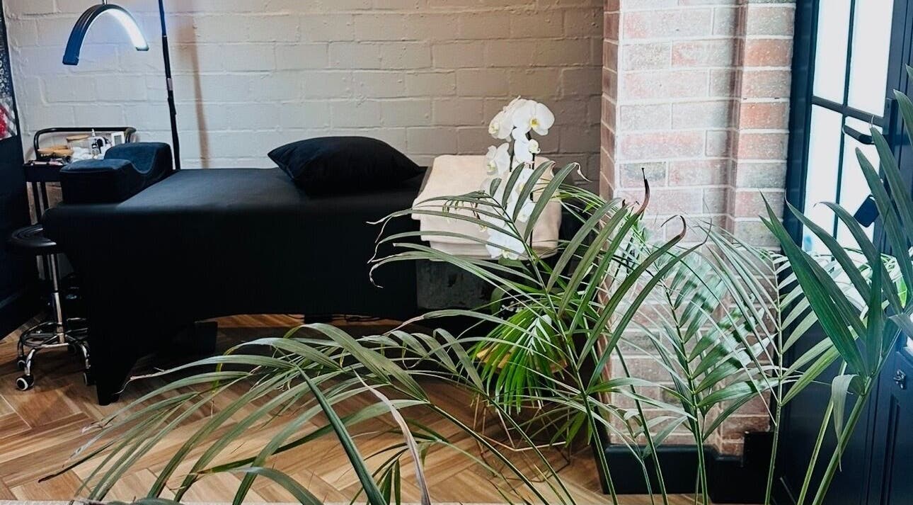 Relaxing treatment room at Lash Luxe in Cape Town, Western Cape, ZA with a massage table and calming decor.