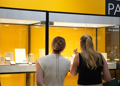 Guests explore jewelry at Tish Lyon Luxury Piercing & Jewellery Studio - Liverpool, England, GB.