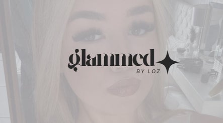 Logo of Glammed By Loz beauty salon in Ellesmere Port, England, featuring elegant design elements.