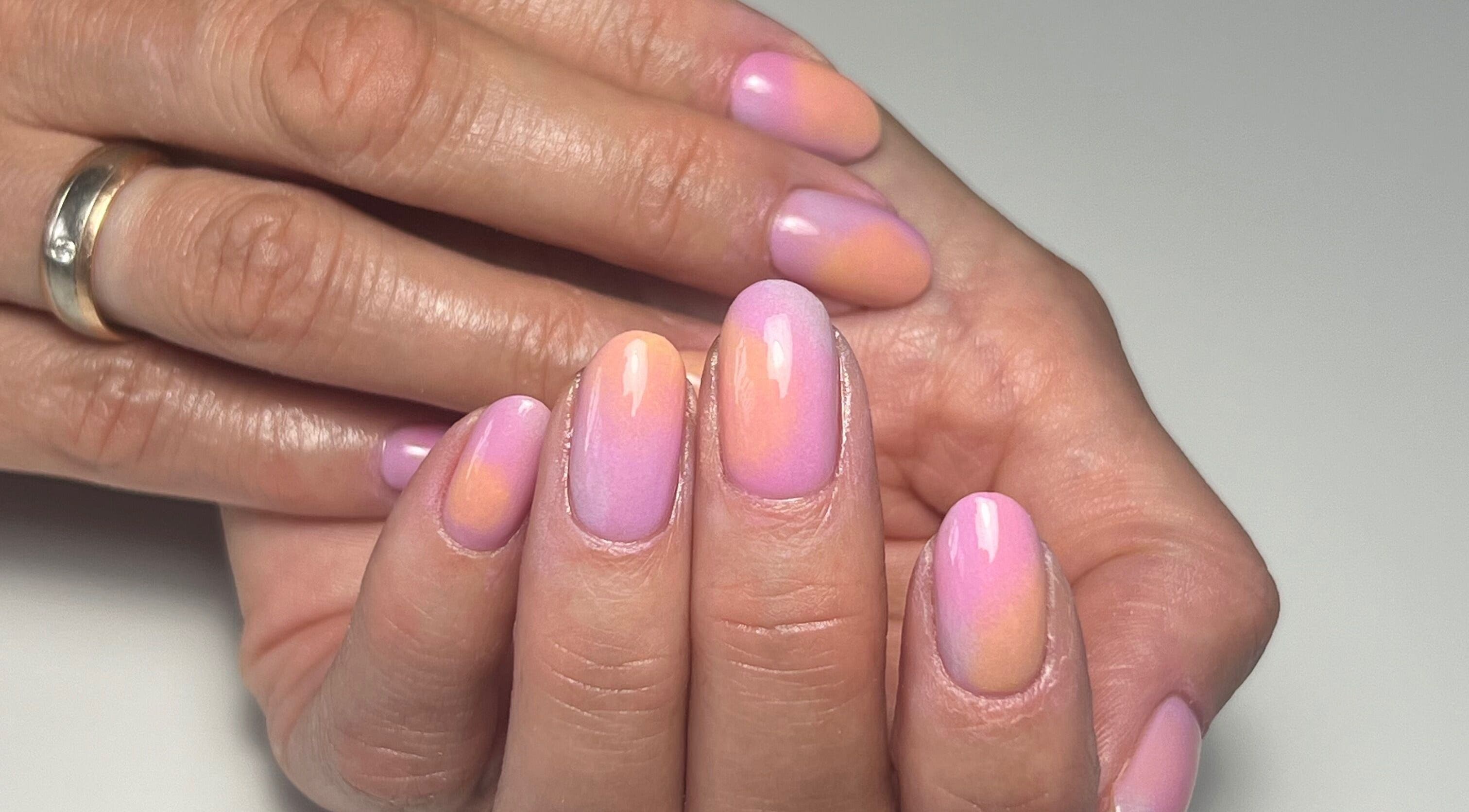 Pastel nail art at Livys Beauty Room in Norwich, England, GB. Elegant and stylish manicure design.
