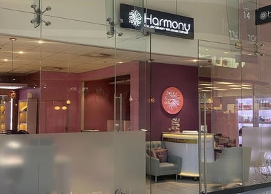 Harmony Nail and Beauty Sandton entrance showcasing modern design in Sandton, Gauteng, ZA.
