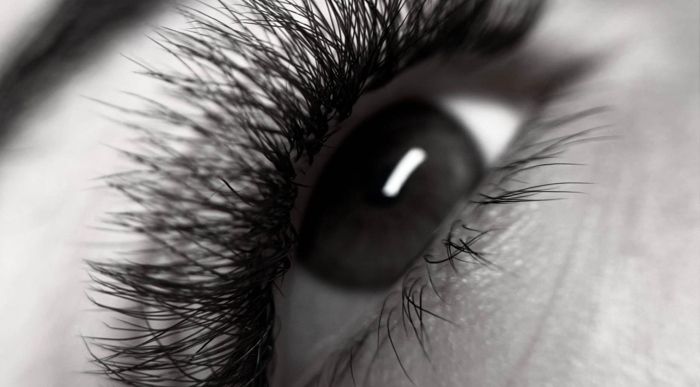 Cerca de un ojo con pestañas largas en Soleil Studio, Santiago, Región Metropolitana, CL.