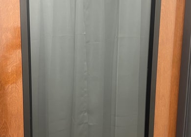 Elegant curtain panel in Treasuring Your Crown- Natural Hair, Charlotte, North Carolina, US.