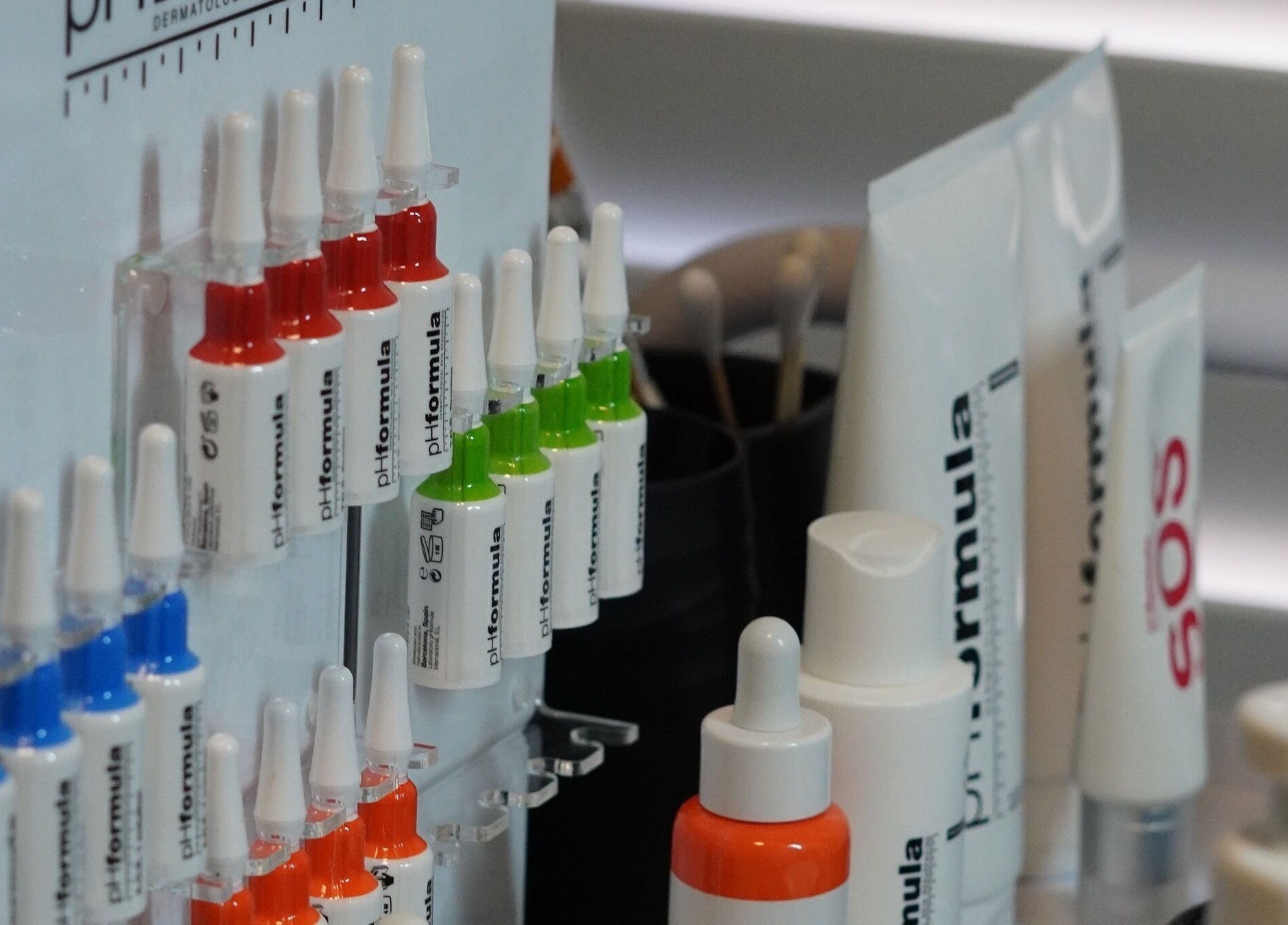 Diverse skincare products at Full Circle Aesthetics, Pretoria, Gauteng, ZA.