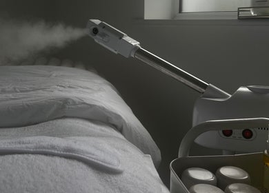 Relaxing steam equipment at Sacred Skin and Wellness, Kingsteignton, England, GB, enhancing skincare experience.
