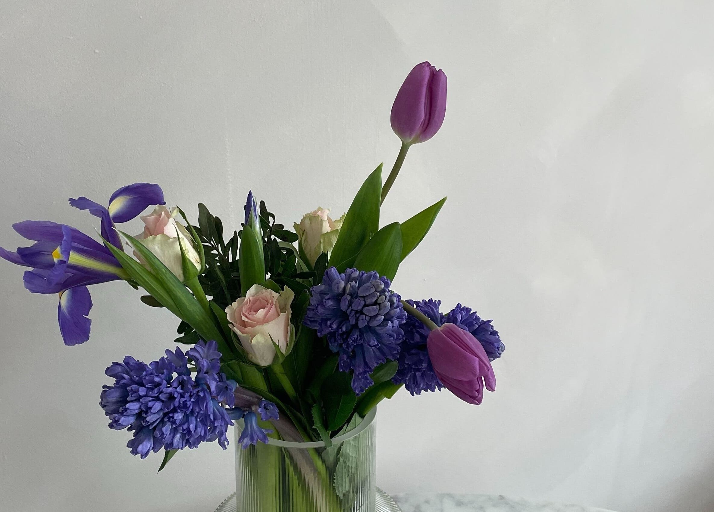 Elegant flower arrangement at The Skin Studio Cirencester, Cirencester, England, GB.