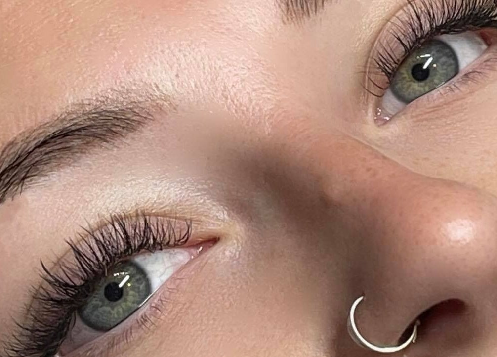 Close-up of styled eyes at The Tranquillity Room, Woodhall Spa, England, GB showcasing beauty treatments.