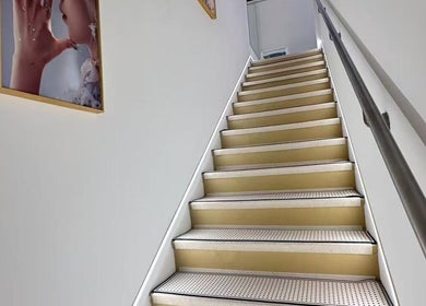 Elegant staircase leading to Seasonly Beauty Care in Singapore, SG with artistic decor.