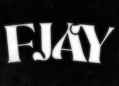 Elegant Fjay Cuts logo on dark background in Ijsselstein, Utrecht, NL.