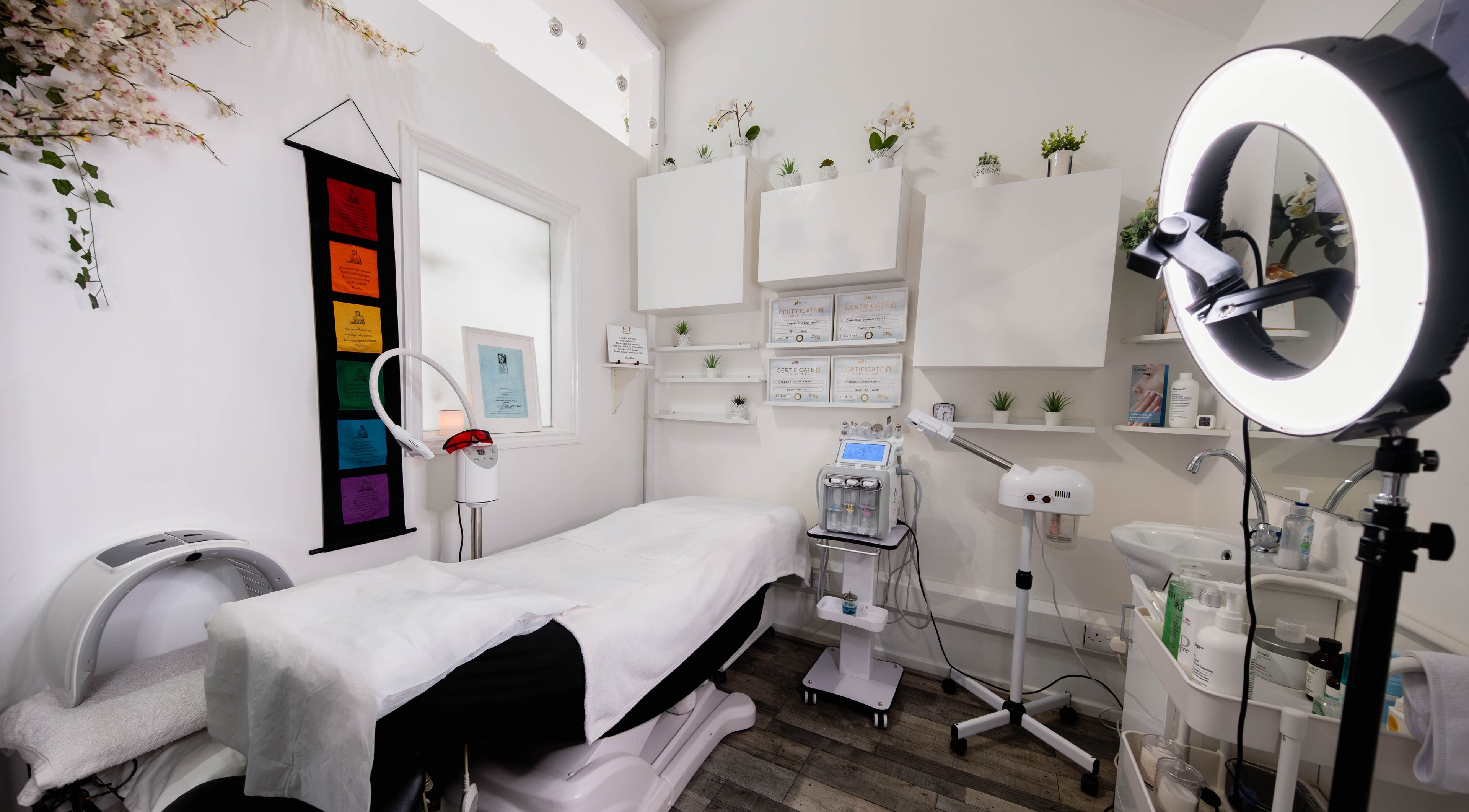 Calm treatment room at Gorgeous Faces By Gabriella, London, England, GB, featuring modern wellness equipment.