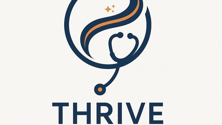 Thrive Wellness logo featuring stethoscope design, located in Gqeberha, Eastern Cape, ZA.