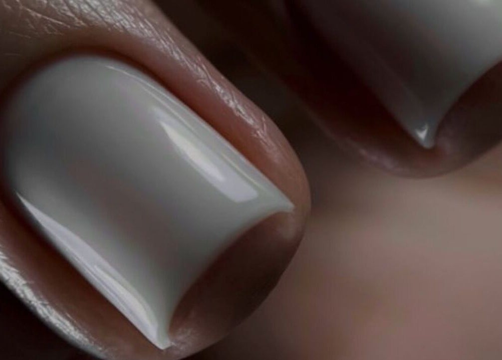 Close-up of a glossy, chic manicure at Leilei Nail Studio in Tiranë, Qarku I Tiranës, AL.
