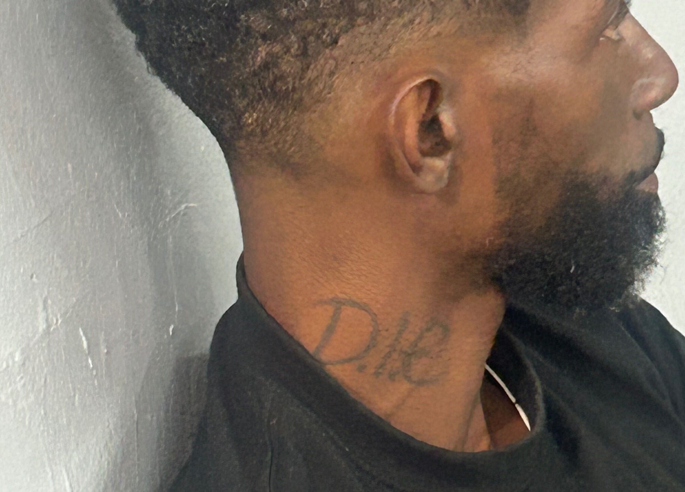 Close-up of a trendy haircut at Dedicated Cuts and Styles, Marrero, Louisiana, US.