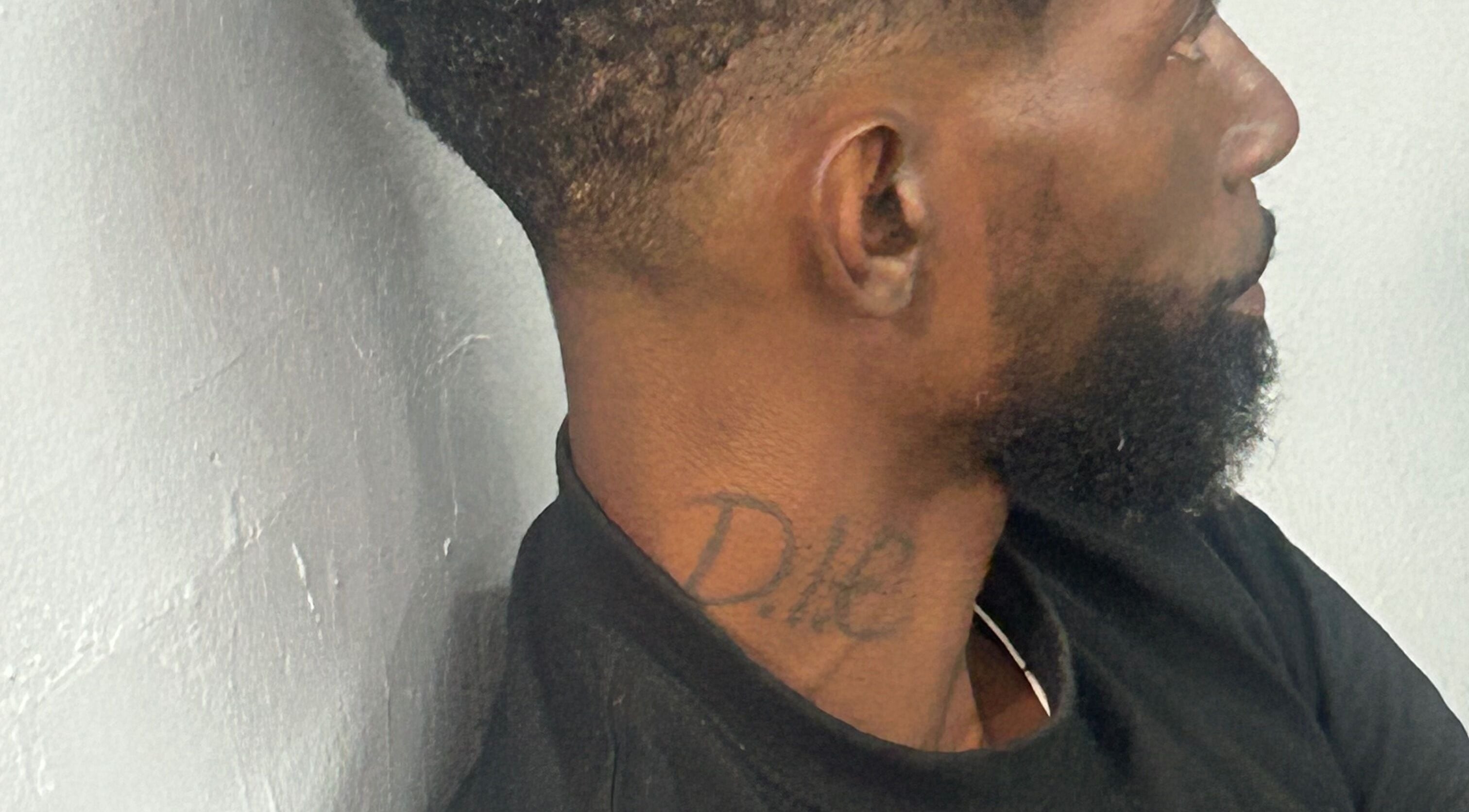 Close-up of a trendy haircut at Dedicated Cuts and Styles, Marrero, Louisiana, US.