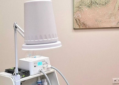 Modern pedicure equipment at Estētiskais pedikīrs, Liepāja, LV with sleek design and advanced technology.