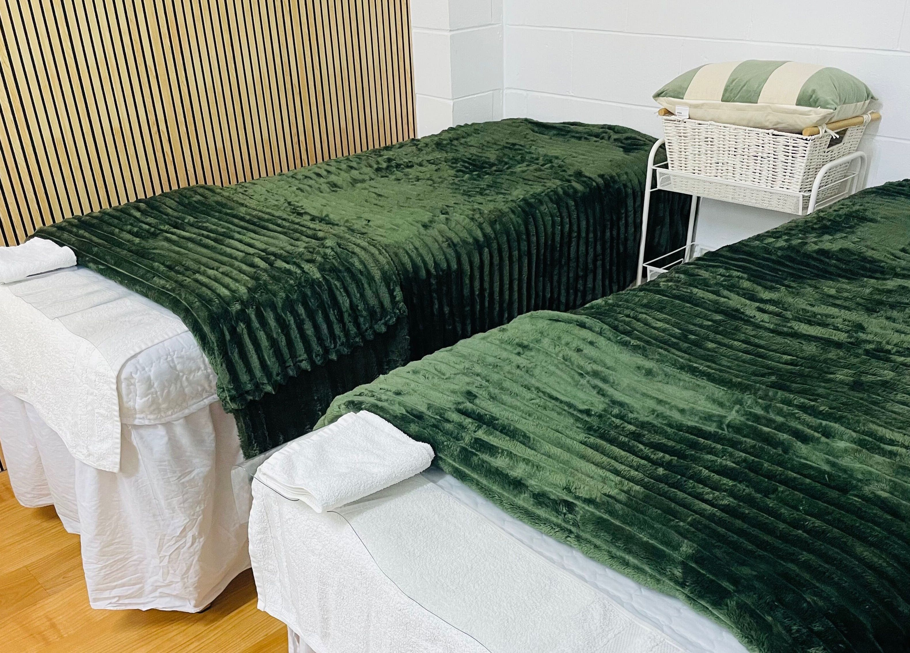 Relax in style at HayanSkin - Korean Skincare Beauty Studio, Ashmore, Queensland, AU with luxe treatment beds.