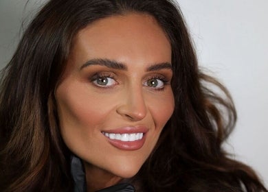 Client showcasing a radiant smile and flawless brows at The Brow Studio Llanelli, Llanelli, Wales, GB.